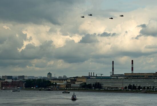 Russia Navy Day Parade Rehearsal