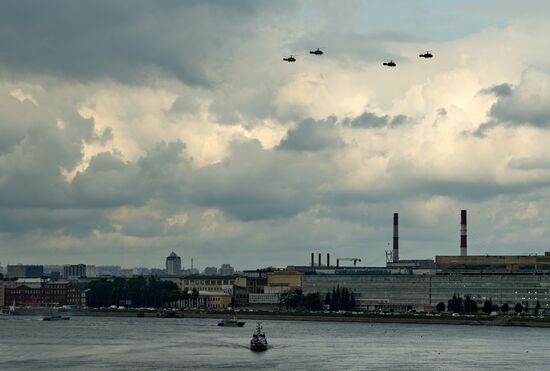 Russia Navy Day Parade Rehearsal