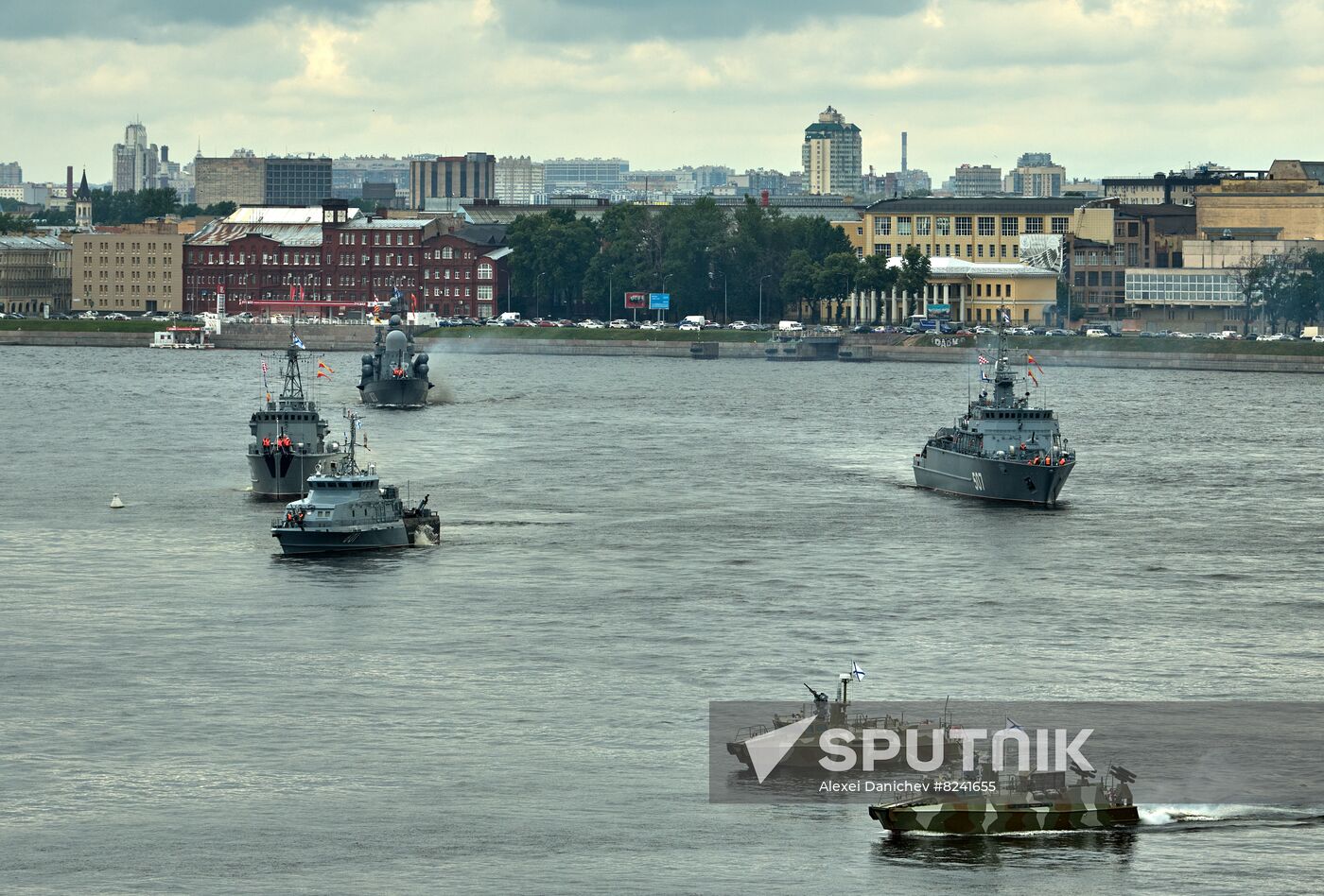 Russia Navy Day Parade Rehearsal