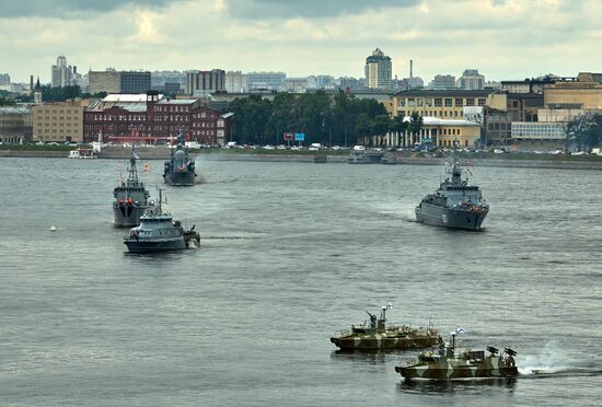Russia Navy Day Parade Rehearsal