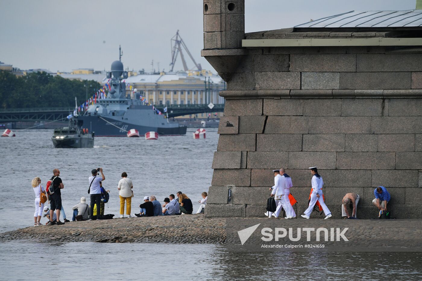 Russia Navy Day Parade Rehearsal