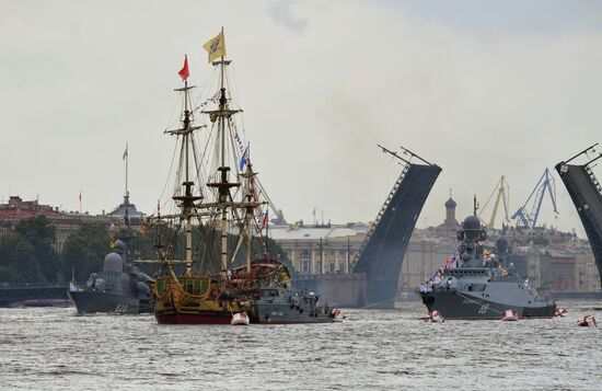 Russia Navy Day Parade Rehearsal
