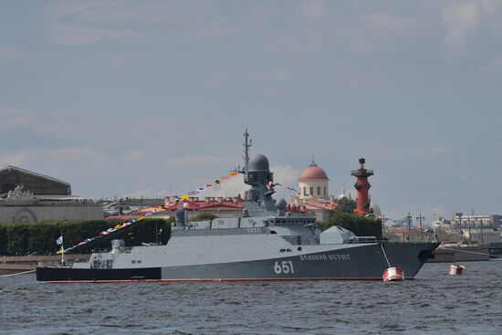 Russia Navy Day Parade Rehearsal