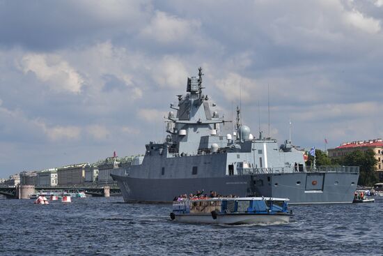 Russia Navy Day Parade Rehearsal