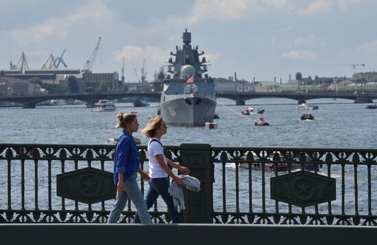 Russia Navy Day Parade Rehearsal