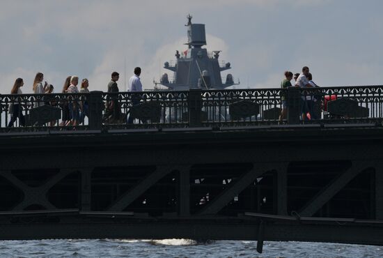Russia Navy Day Parade Rehearsal
