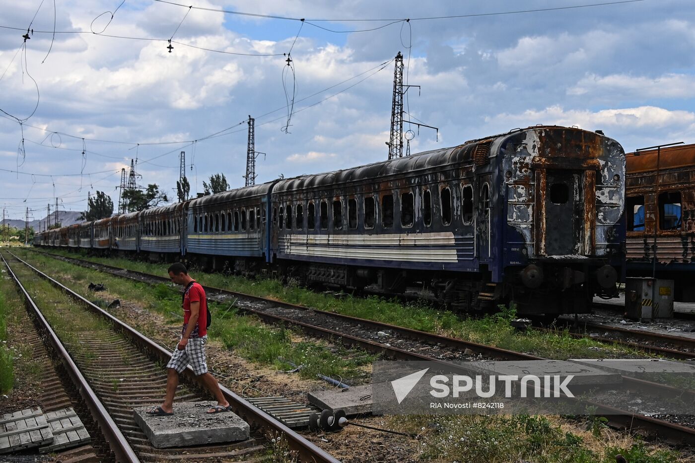 DPR Russia Ukraine Military Operation Railway Station