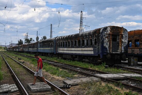 DPR Russia Ukraine Military Operation Railway Station