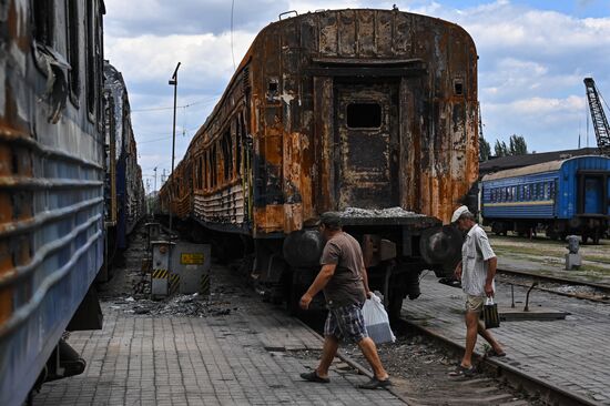 DPR Russia Ukraine Military Operation Railway Station