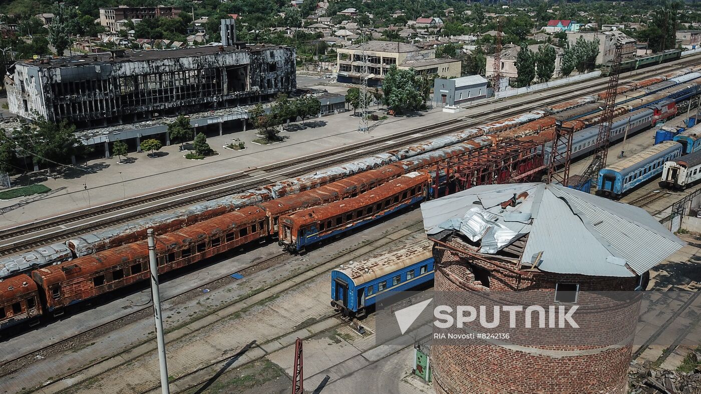 DPR Russia Ukraine Military Operation Railway Station