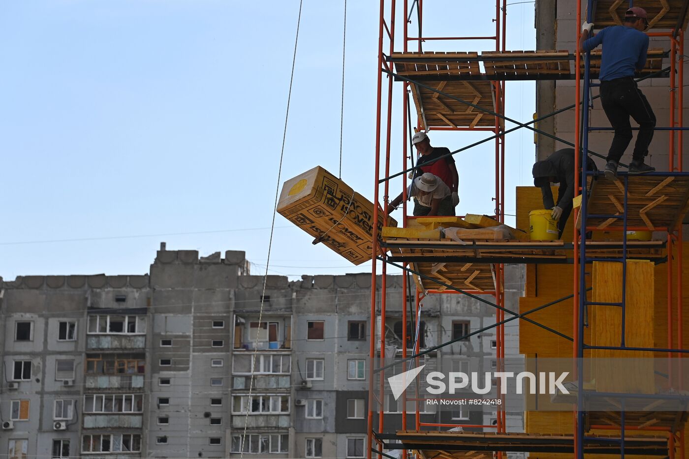 DPR Russia Ukraine Military Operation Residential Construction