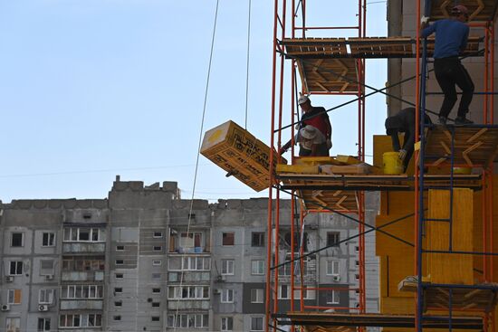 DPR Russia Ukraine Military Operation Residential Construction