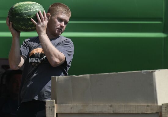 Russia Agriculture Watermelons Season