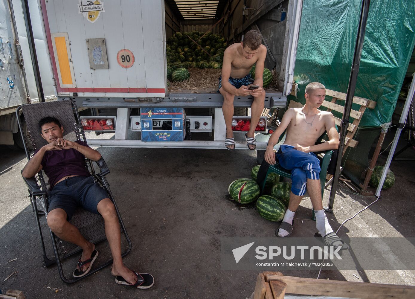 Russia Agriculture Watermelons Season