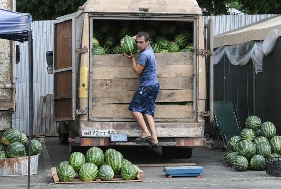 Russia Agriculture Watermelons Season