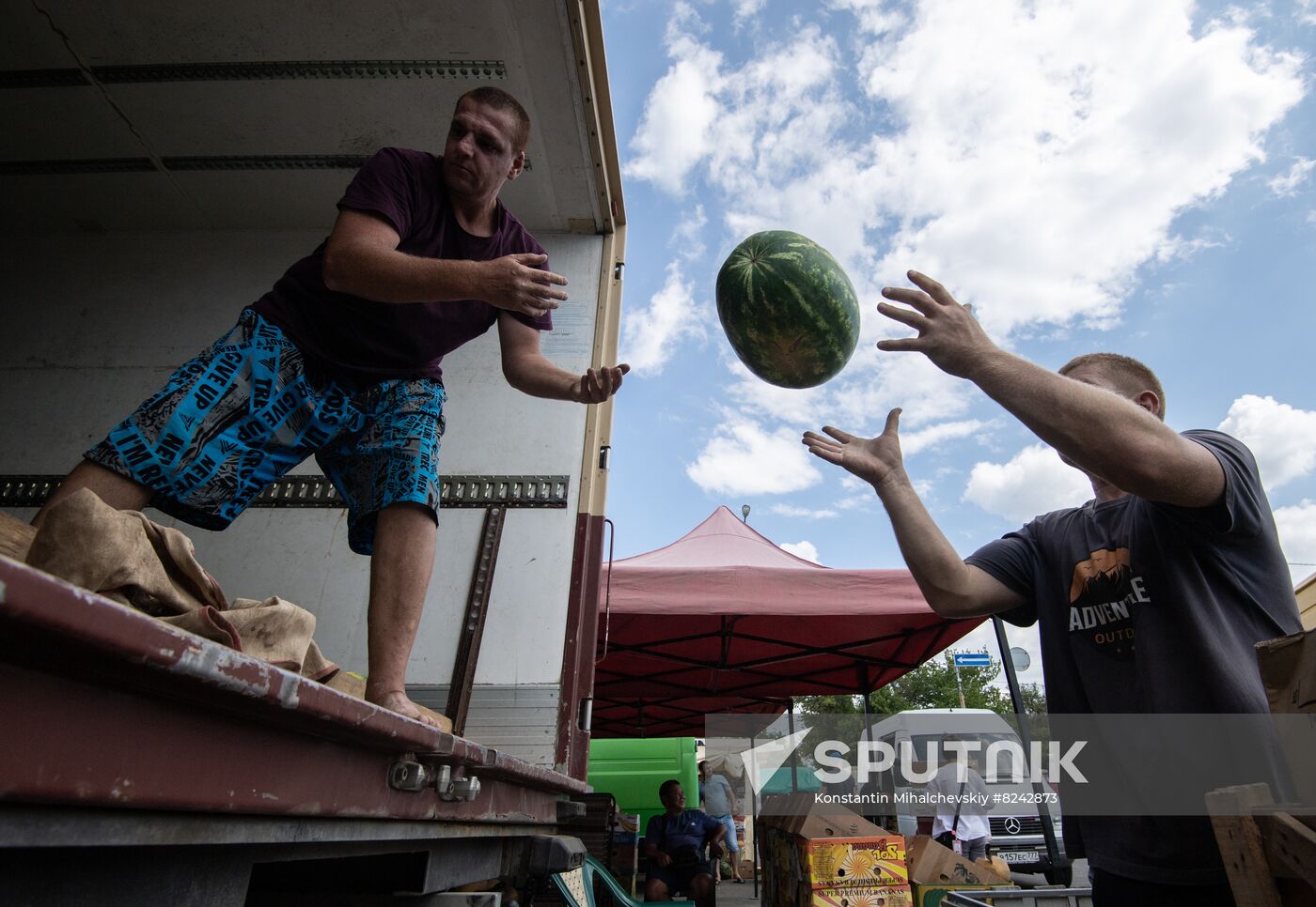 Russia Agriculture Watermelons Season