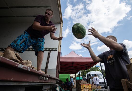 Russia Agriculture Watermelons Season