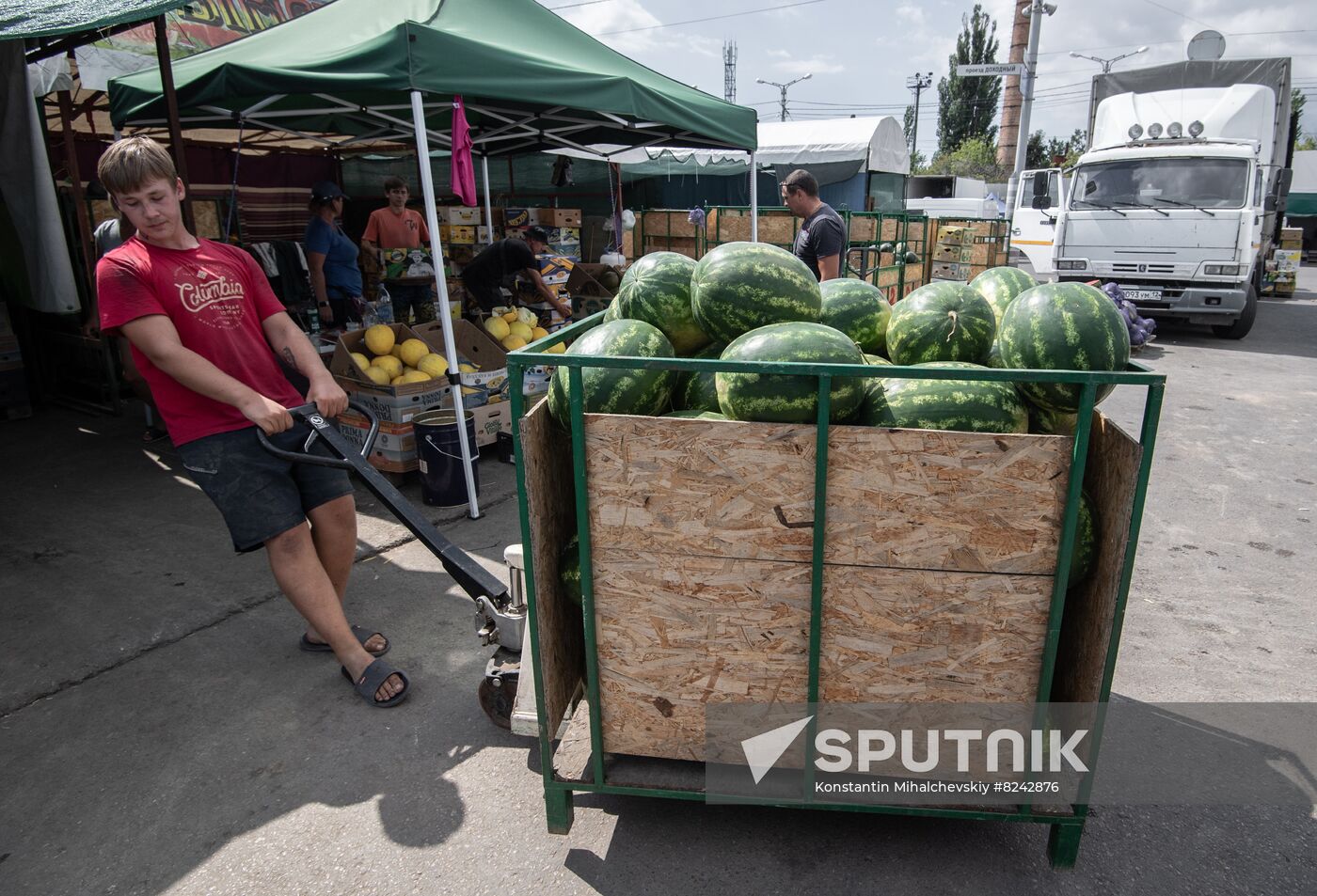 Russia Agriculture Watermelons Season