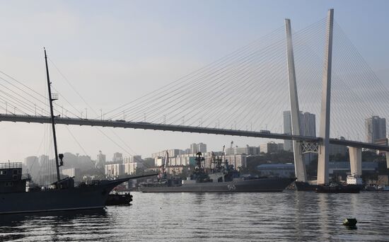 Russia Navy Day Preparations