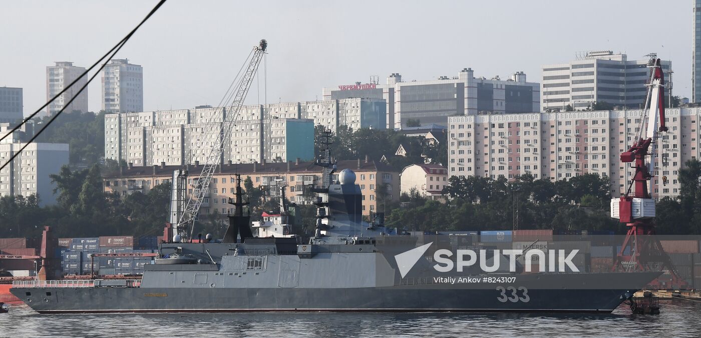 Russia Navy Day Preparations