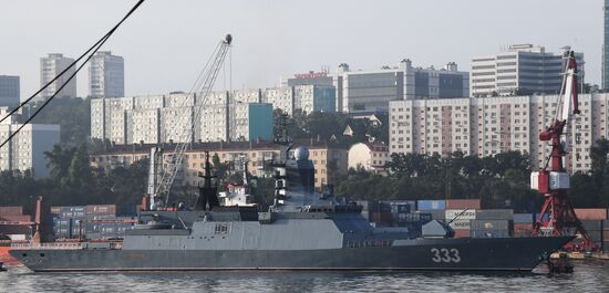 Russia Navy Day Preparations