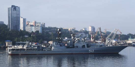 Russia Navy Day Preparations