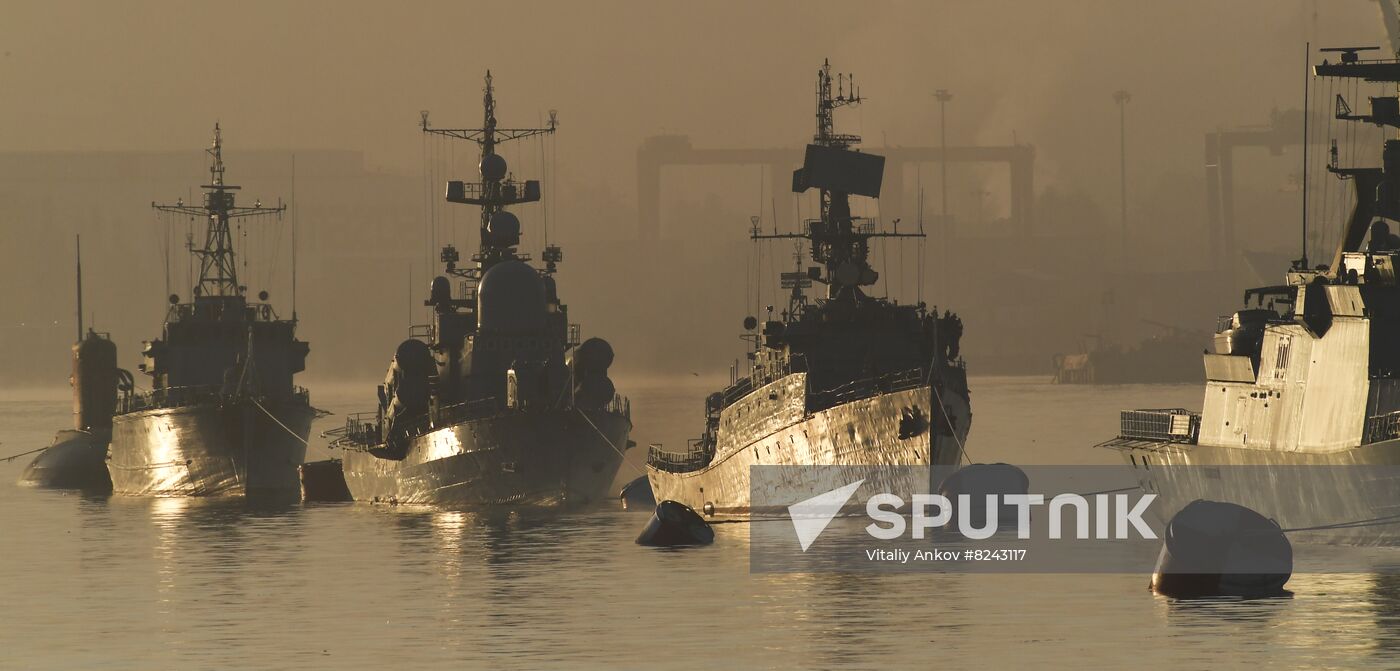 Russia Navy Day Preparations