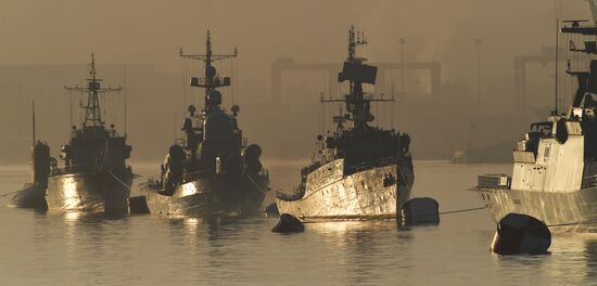 Russia Navy Day Preparations