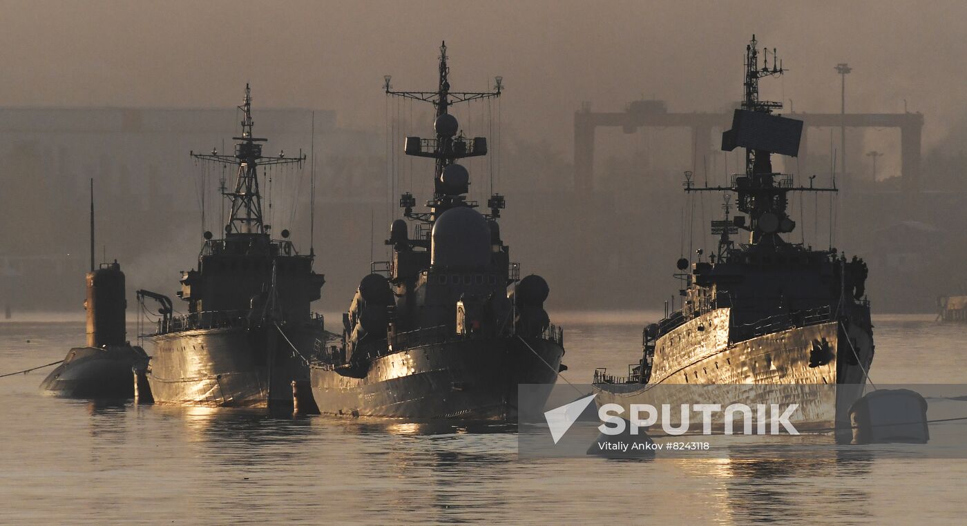 Russia Navy Day Preparations