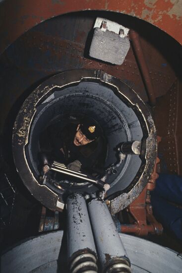 Russian Northern Navy base of nuclear submarines