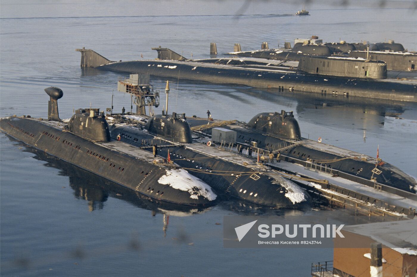 Russian Northern Navy base of nuclear submarines