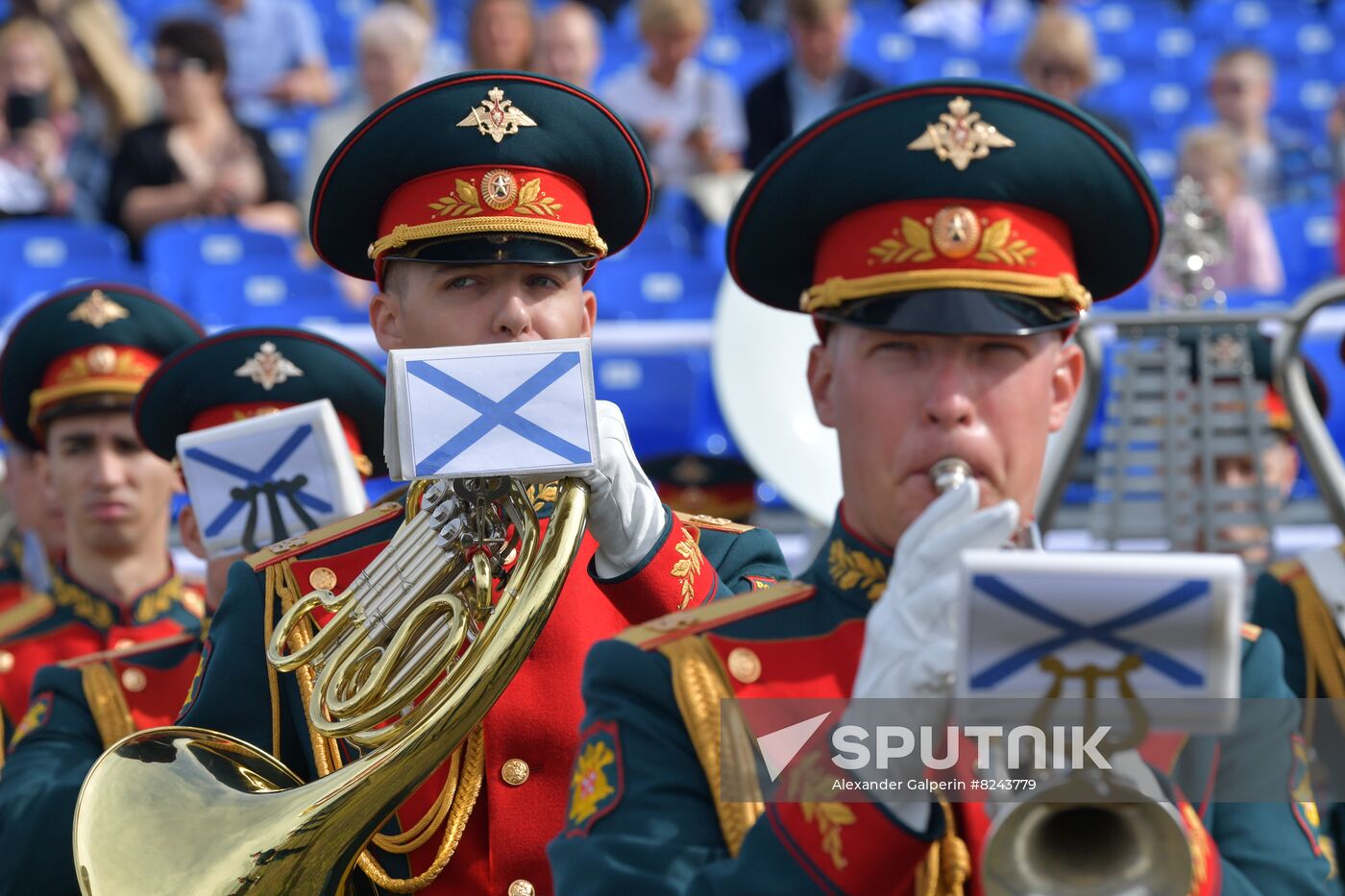 Russia Navy Day Rehearsal