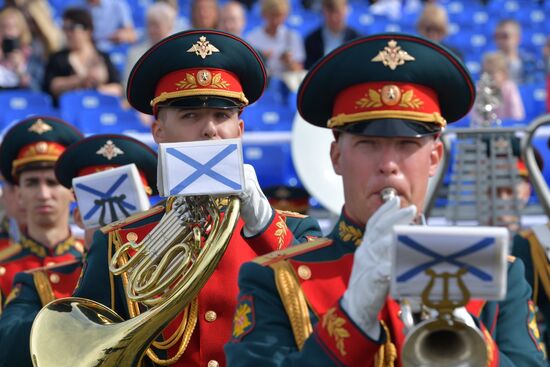 Russia Navy Day Rehearsal