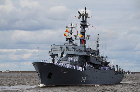 Russia Navy Day Rehearsal