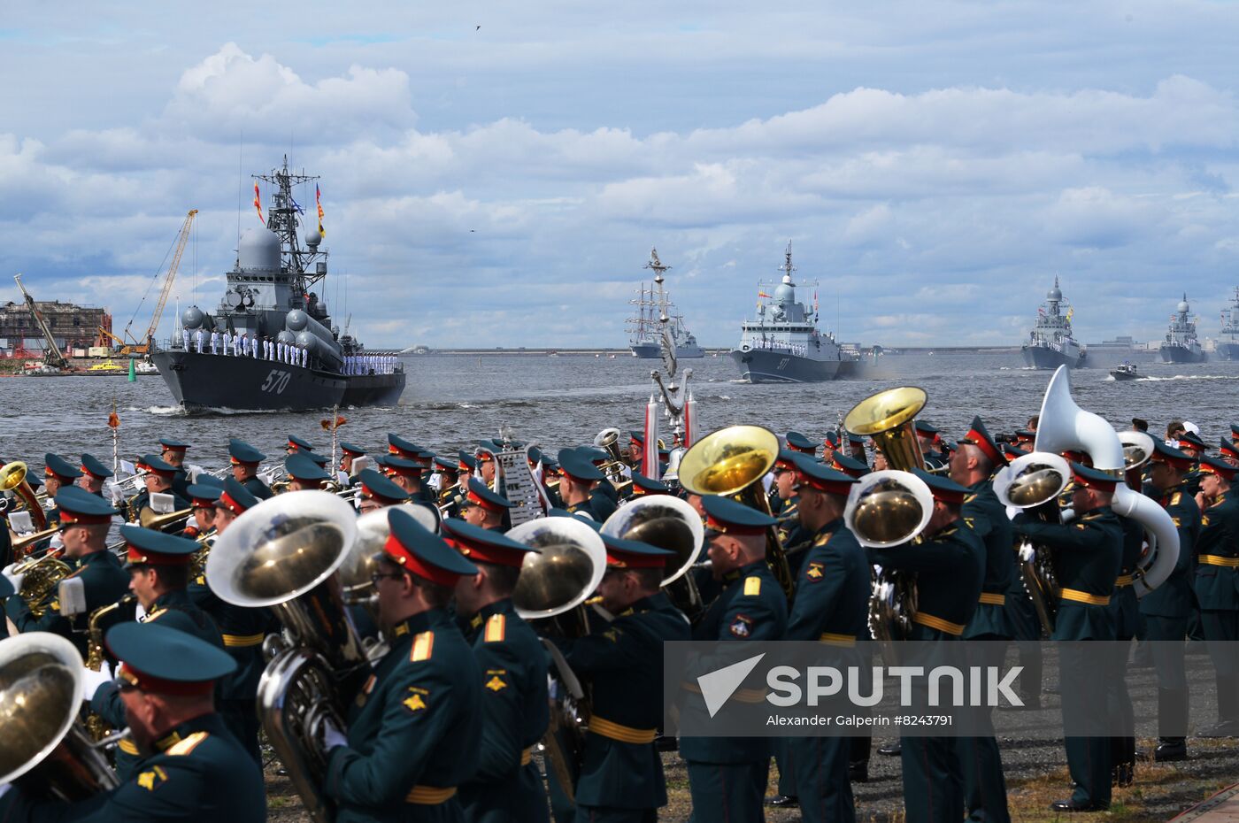 Russia Navy Day Rehearsal