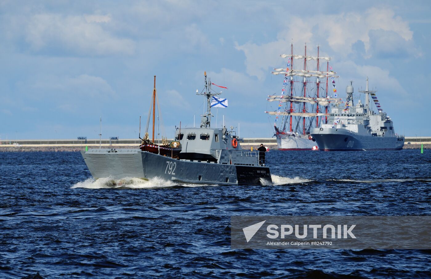 Russia Navy Day Rehearsal