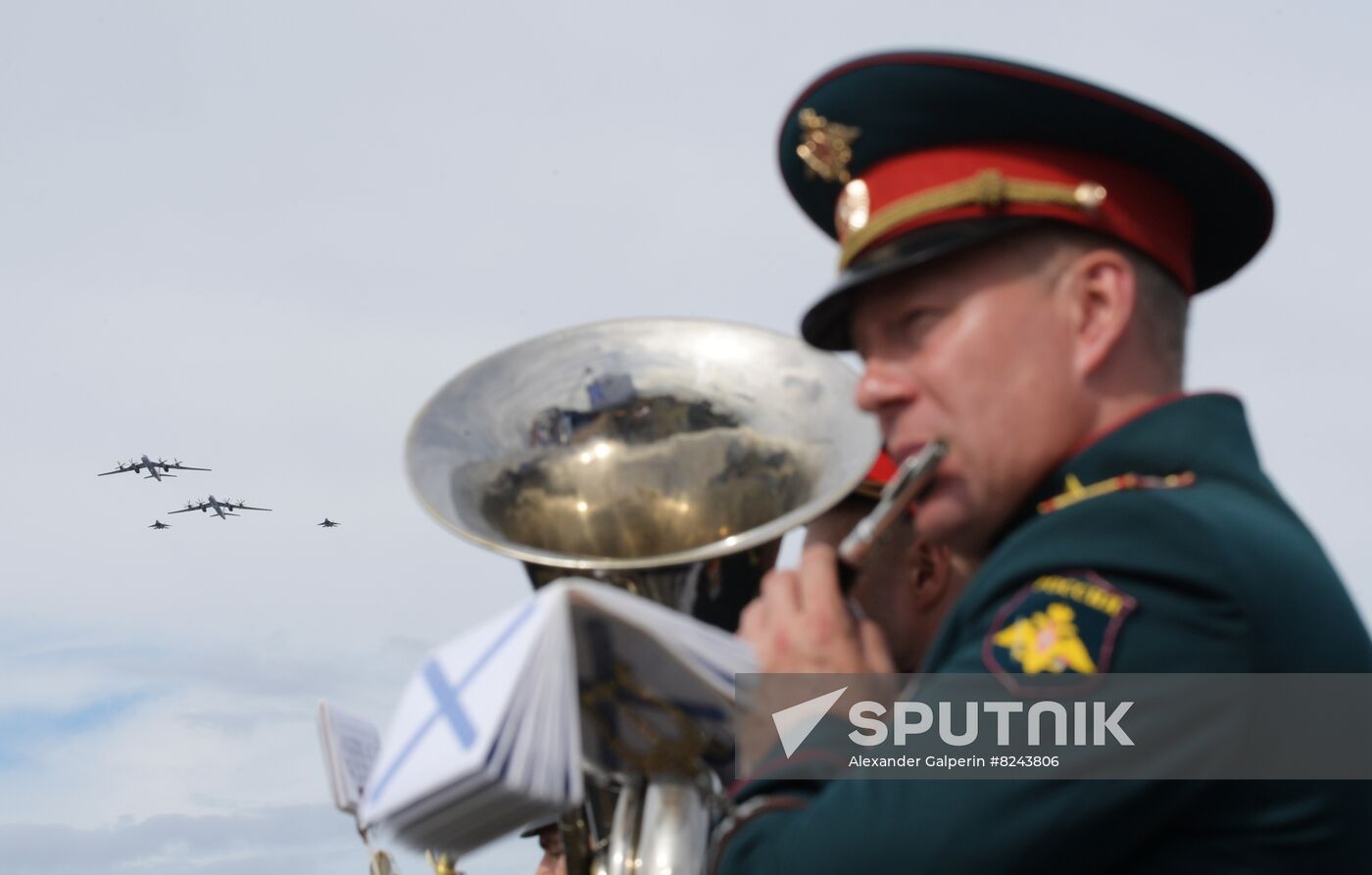 Russia Navy Day Rehearsal