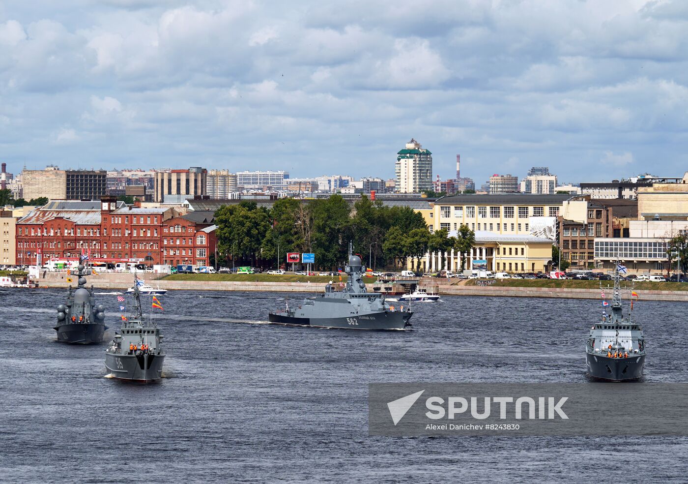 Russia Navy Day Rehearsal