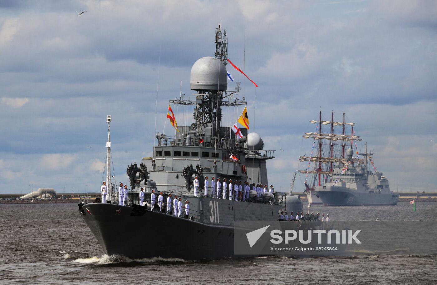 Russia Navy Day Rehearsal