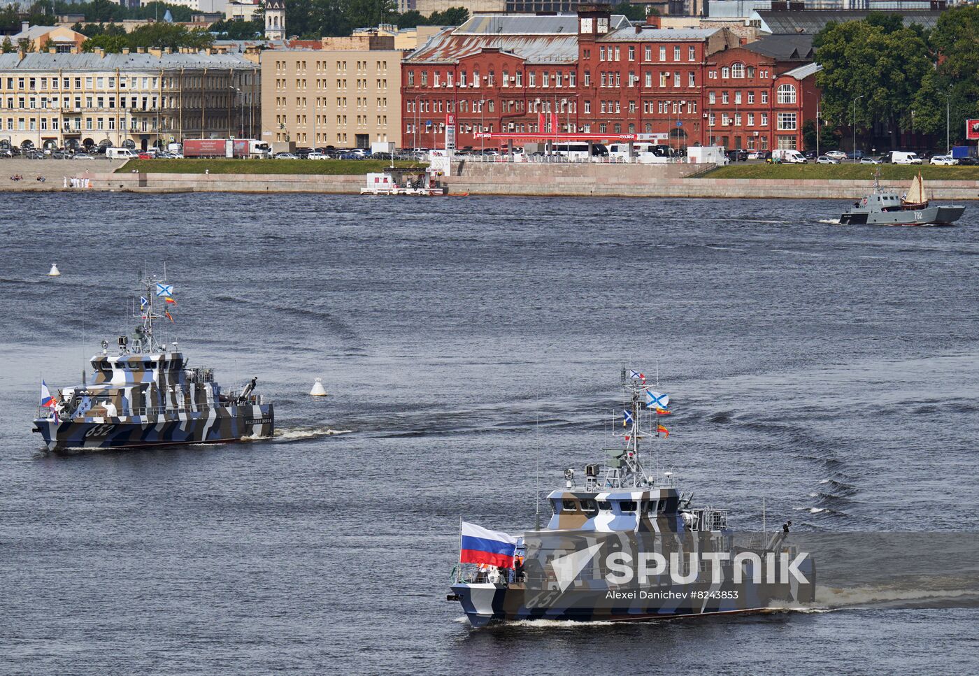 Russia Navy Day Rehearsal