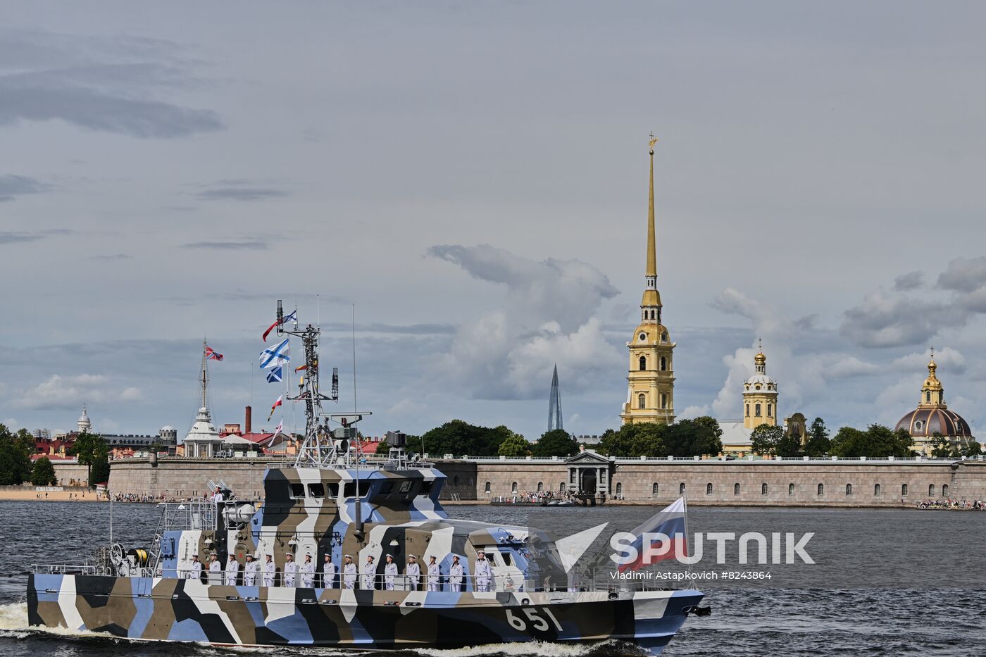 Russia Navy Day Rehearsal