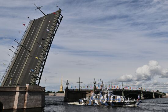 Russia Navy Day Rehearsal