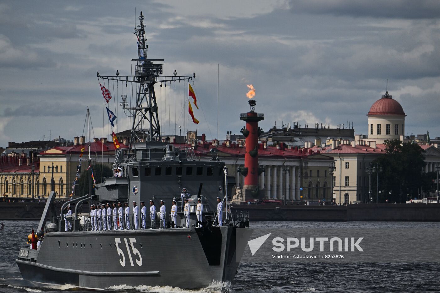 Russia Navy Day Rehearsal