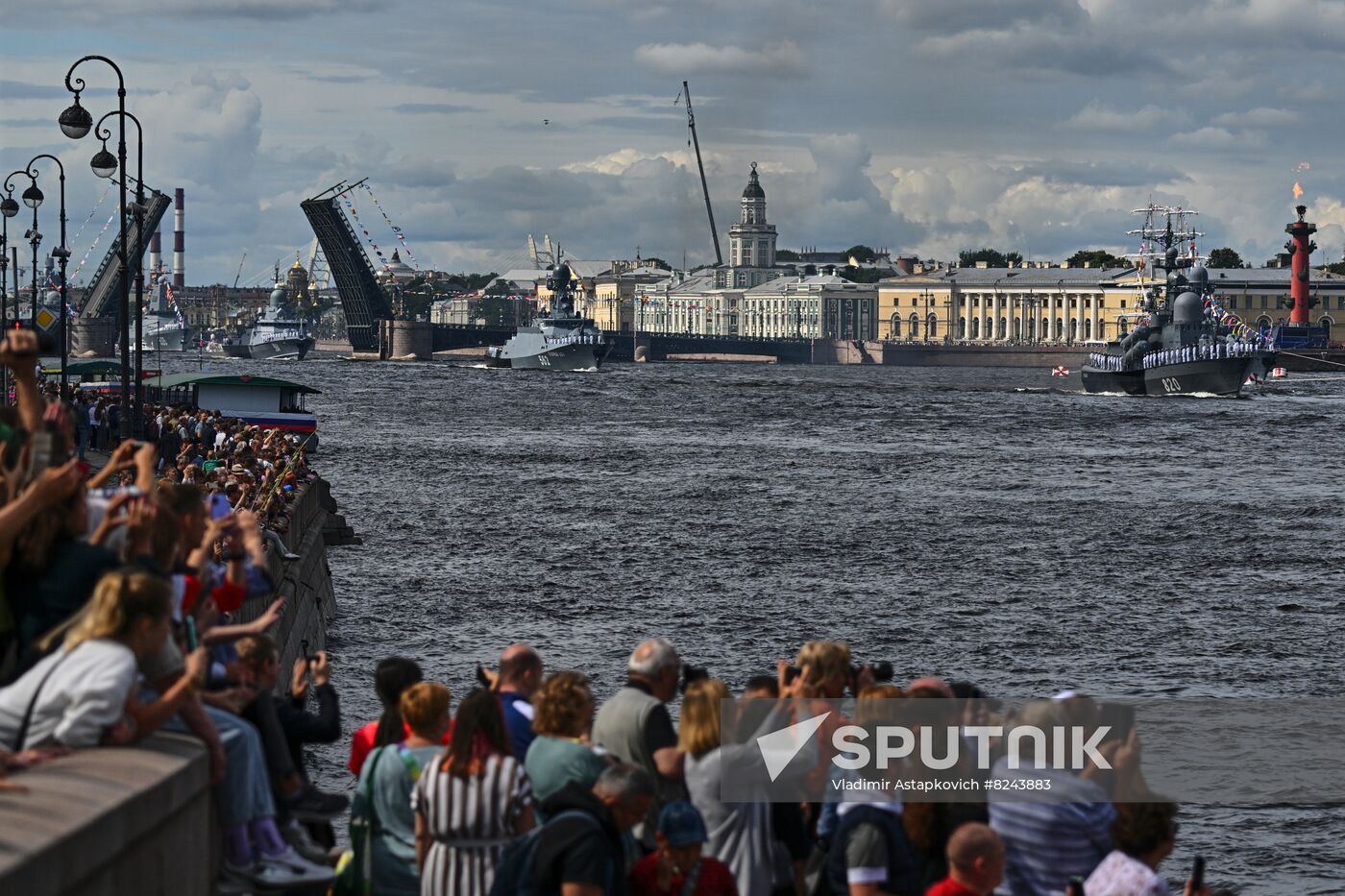 Russia Navy Day Rehearsal