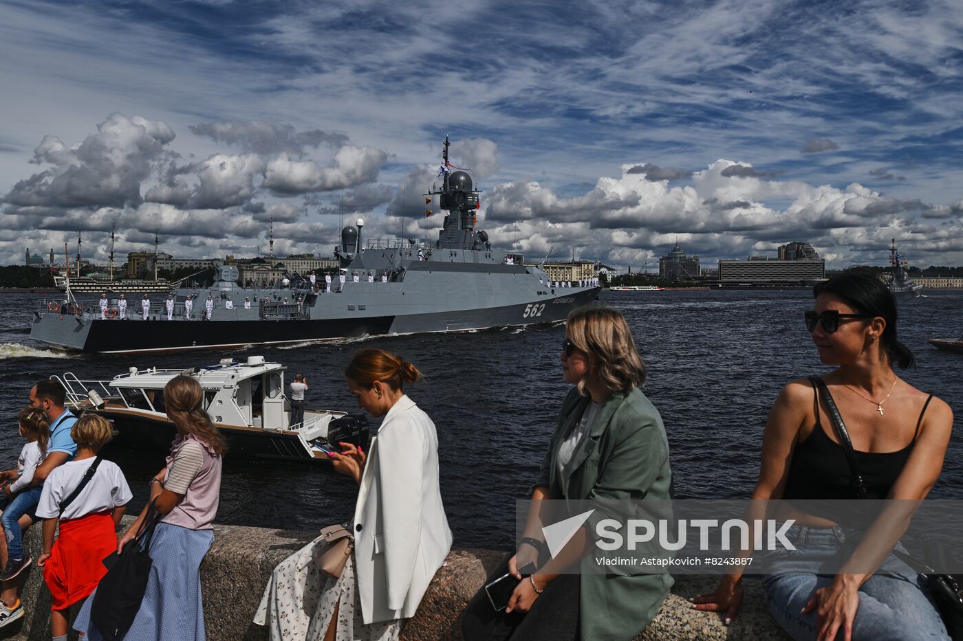 Russia Navy Day Rehearsal