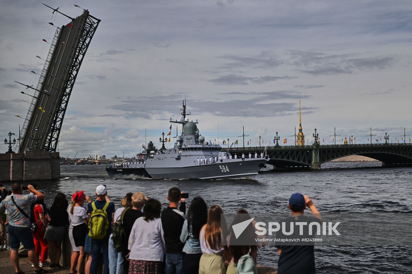 Russia Navy Day Rehearsal