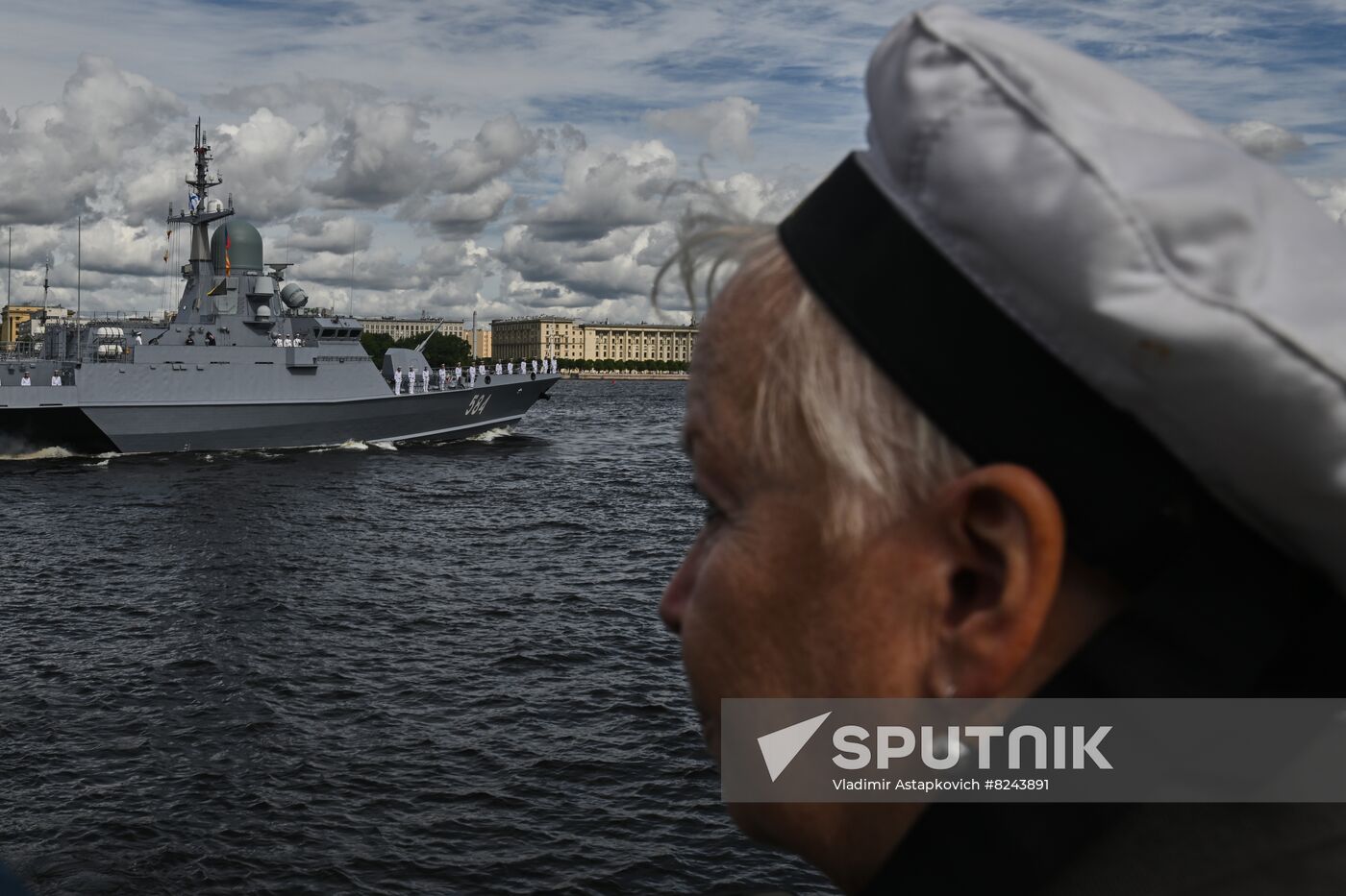 Russia Navy Day Rehearsal