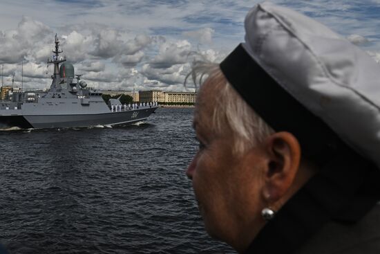 Russia Navy Day Rehearsal