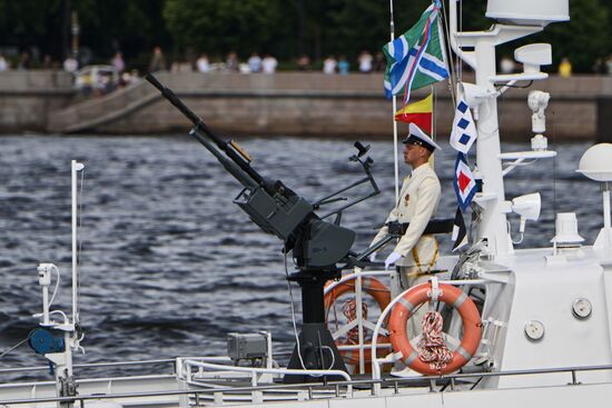 Russia Navy Day Rehearsal