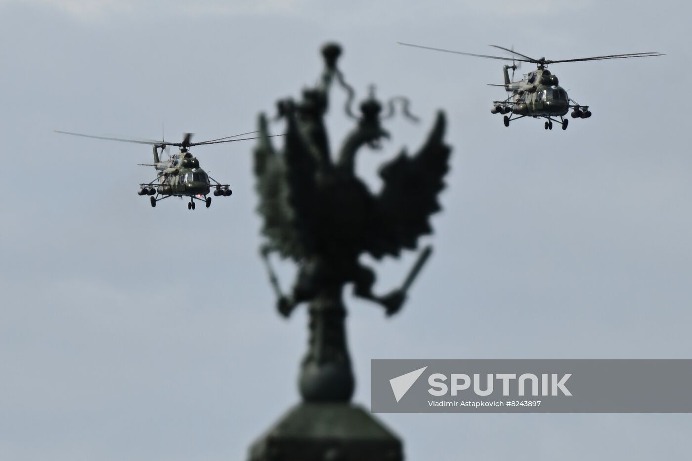 Russia Navy Day Rehearsal